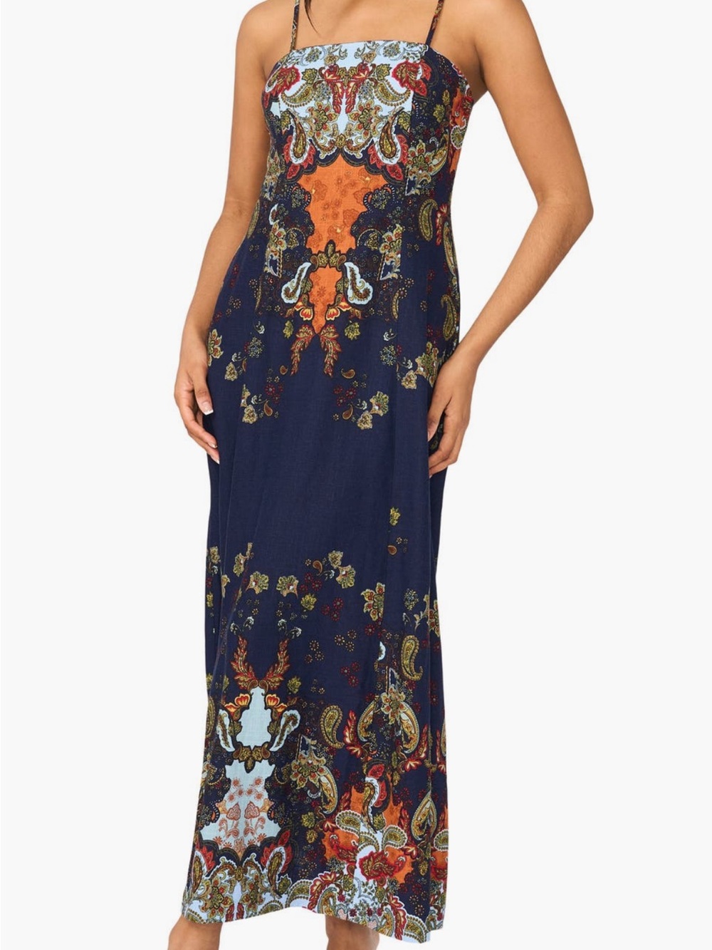 Parker Square Neck linen Maxi dress - Picture 5 of 5